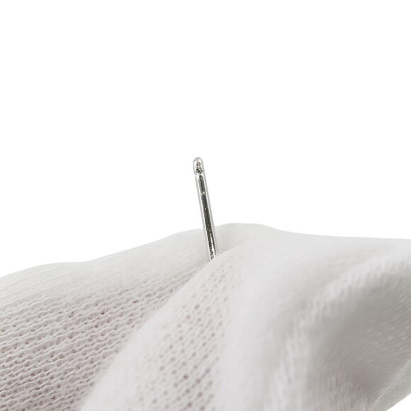 TIFFANY Silver Diamond Earrings - Picture 5 of 8